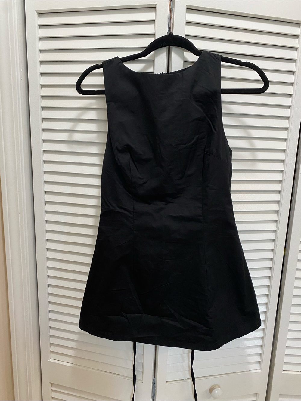 Princess Polly Black Sleeveless A-Line Mini Dress